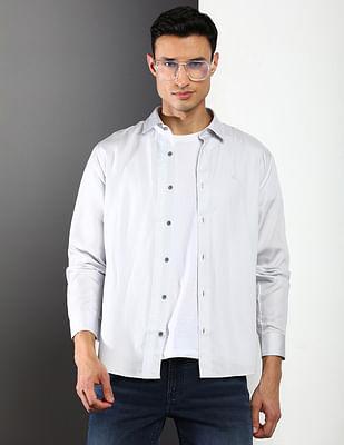 slim placket tape shirt