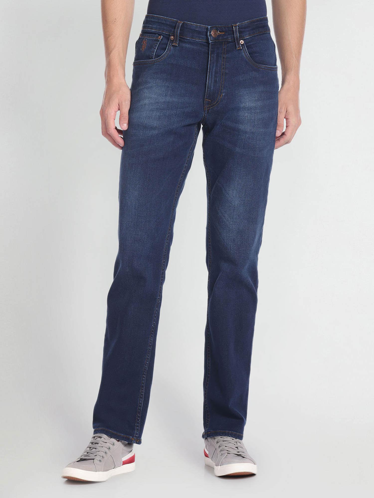 slim straight fit jeans