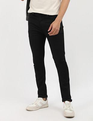 slim tapered fit rinse jeans