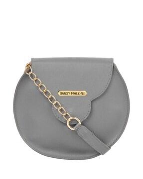 sling bag with metal chain strap