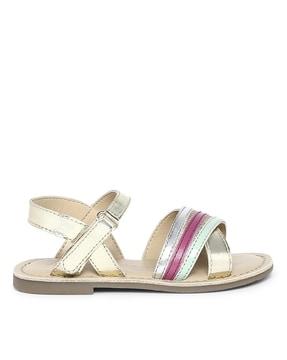 sling-back sandals with velcro