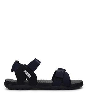 sling back sports sandals with velcro fastening