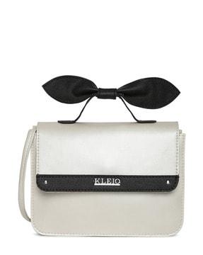 sling bag with bow