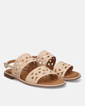 slingback sandals with cutouts