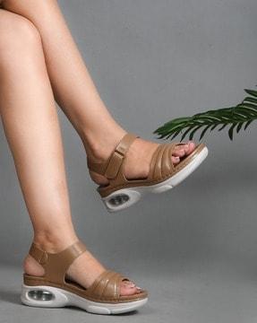 slingback sandals with velcro closure