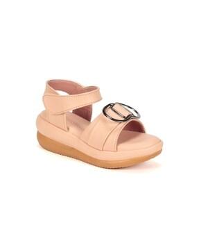 slingback sandals with velcro fastening