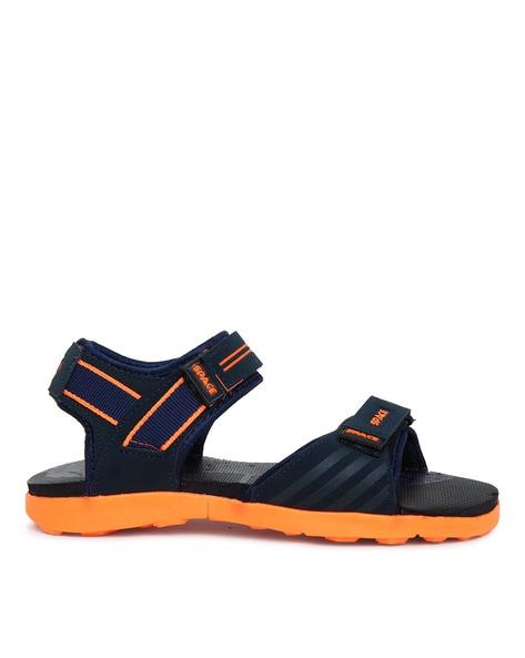 slip-on casual sandals with velcro closure