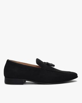 slip-on formal shoes with tassels