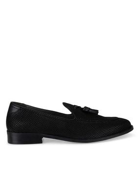 slip-on formal shoes with tassels
