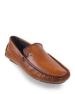 slip-on loafers with braided hem