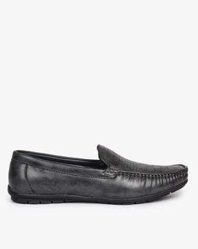slip-on loafers with perforations