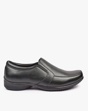 slip-on shoes with elasticated gussets