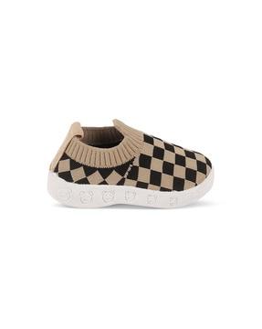 slip-on shoes with mesh upper