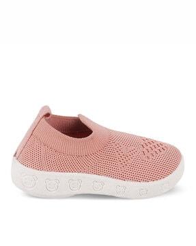 slip-on shoes with mesh upper