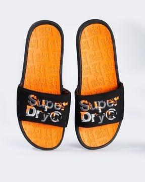 slip-on sliders with branding