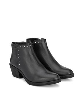 slip-on ankle boots