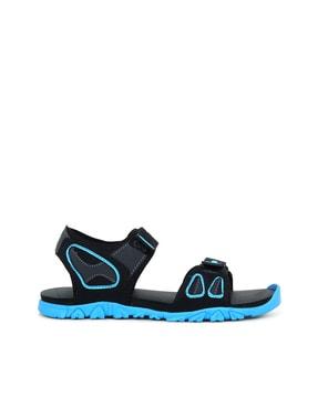 slip-on casual sandals with velcro closure