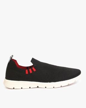 slip-on casual shoes with perforations