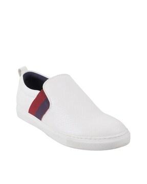 slip-on casual shoes with synthetic upper