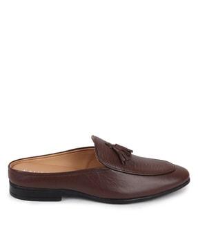 slip-on casual shoes with tassels
