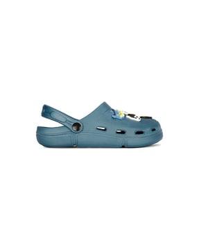 slip-on clog sandals with jibbitz