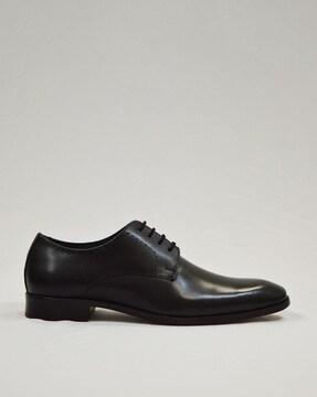 slip-on derbys with lace fastening