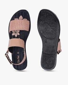 slip-on dual-strap sandals