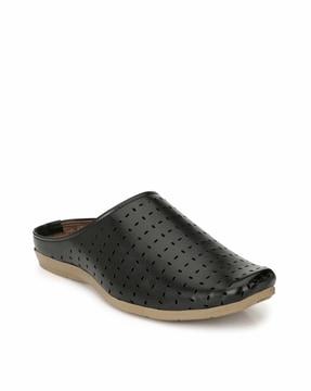 slip-on flat sandals