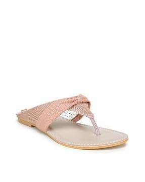 slip-on flat sandals