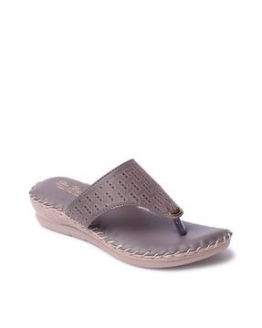 slip-on flat sandals