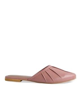 slip-on flat sandals