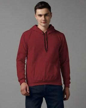 slip-on hooded sweatshirt