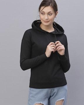 slip-on hooded sweatshirt