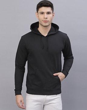 slip-on hooded sweatshirt