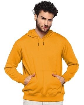 slip-on hoodie with kangaroo pockets