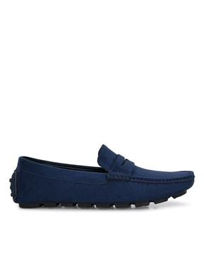 slip-on loafers with braided hem