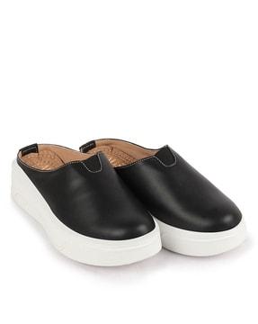 slip-on mules shoes with back open