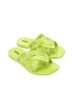 slip-on multi-strap flip-flops