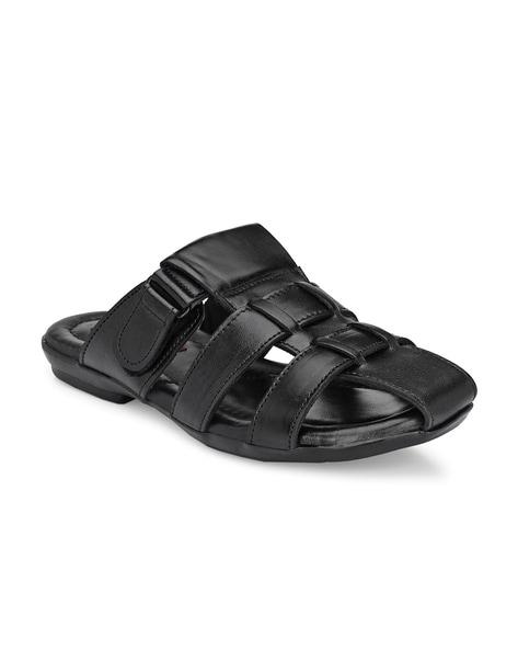 slip-on multi-strap sandals