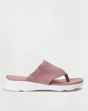 slip-on open-toe flat sandals