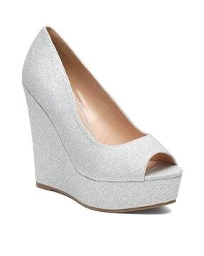 slip-on open-toe wedges