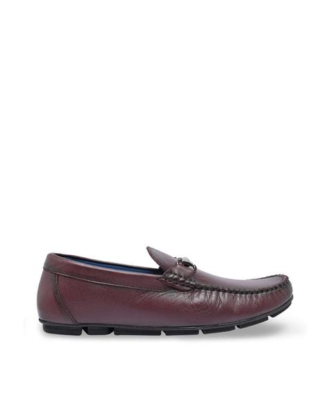 slip-on round toe loafers