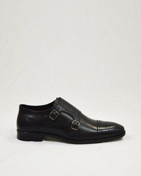 slip-on round-toe monks