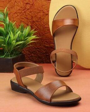 slip-on sandals with open toe shape