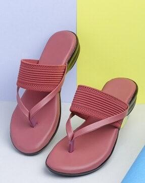 slip-on sandals with open toes shape