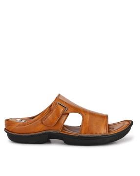 slip-on sandals with perforations