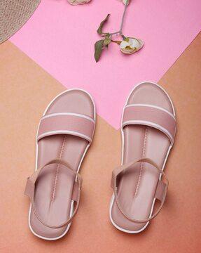 slip-on sandals with pvc upper