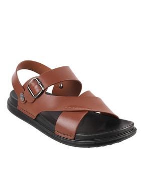 slip-on sandals with slingback