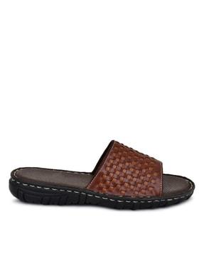 slip-on sandals with synthetic upperslip-on sandals with synthetic upper