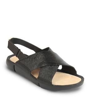 slip-on sandals with textured detail